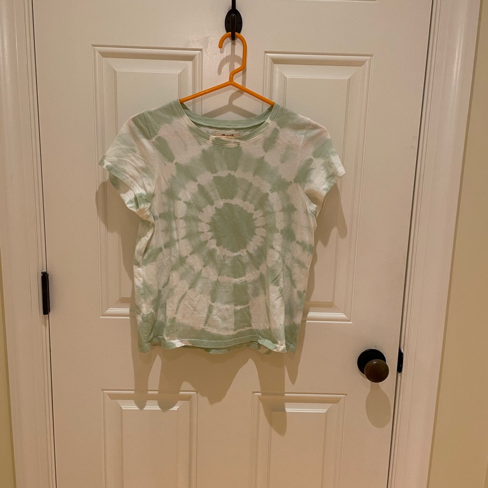 Madewell Green Tie Dye T Shirt